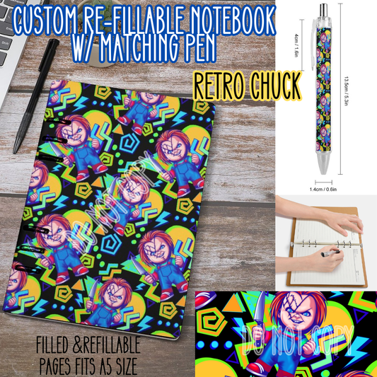 RETRO CHUCK -Matching A5 Notebook & Pen Set Round 4 Preorder Closing 5/17