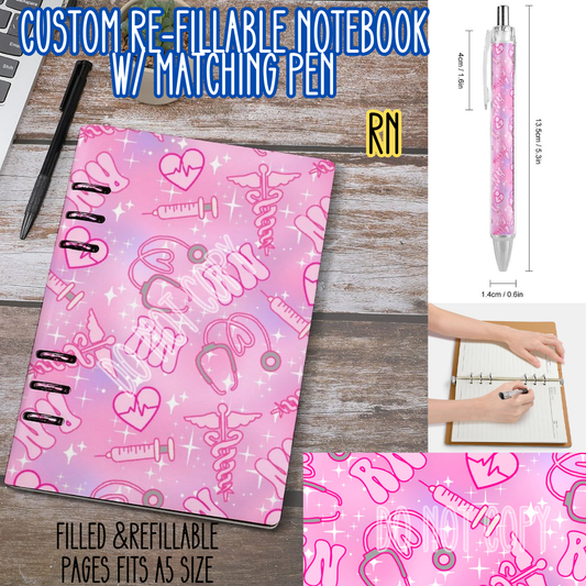RN -Matching A5 Notebook & Pen Set Round 4 Preorder Closing 5/17