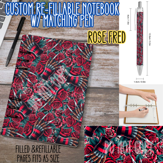 ROSE FRED -Matching A5 Notebook & Pen Set Round 4 Preorder Closing 5/17