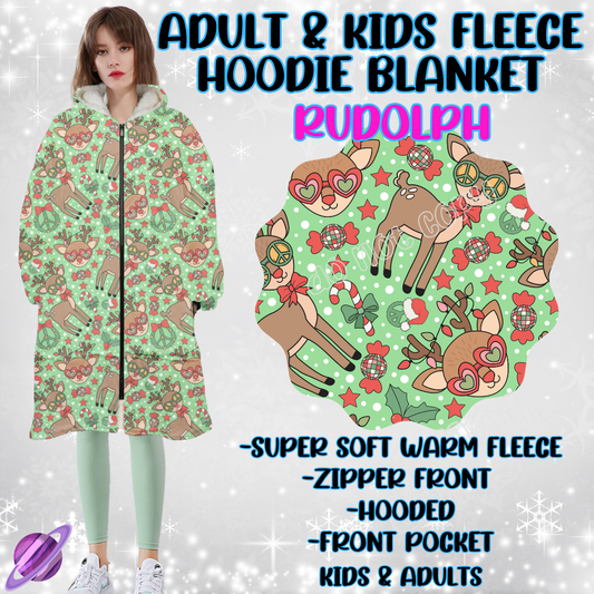 RUDOLPH - HOODIE BLANKET RUN-PREORDER CLOSING 9/27