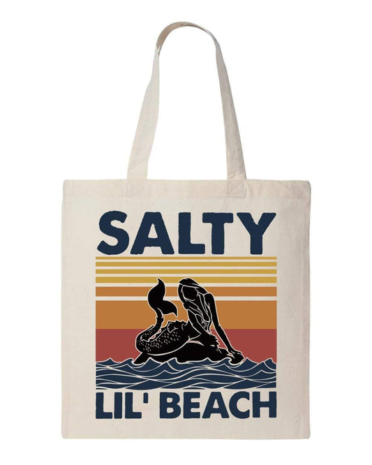 SALTY LIL BEACH - Custom Economical Tote Bag (15x16)