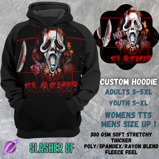 SLASHER GF -CUSTOM HOODIES RE-RUN PREORDER CLOSING 5/11
