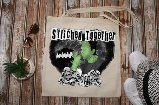 STITCHED TOGETHER - Custom Economical Tote Bag (15x16)