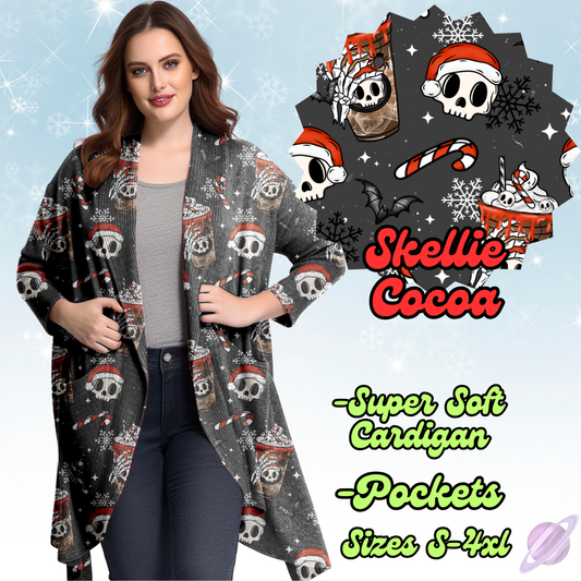 BATCH 117-SKELLIE COCOA-CARDIGAN-PREORDER CLOSING 9/10