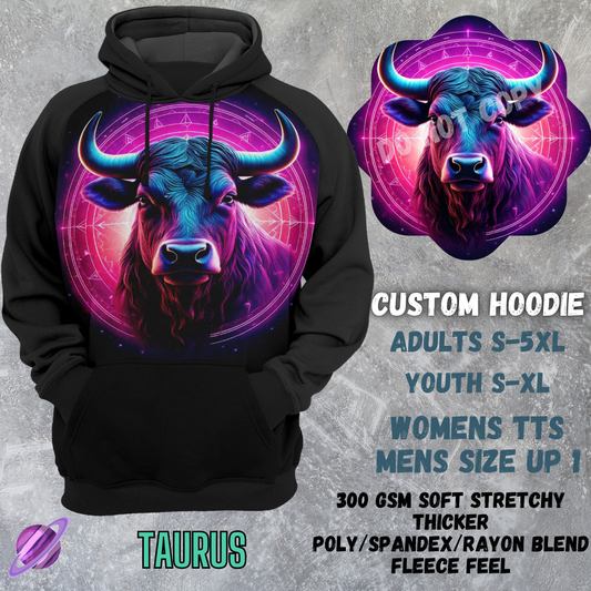 TAURUS -CUSTOM HOODIES RE-RUN PREORDER CLOSING 5/11