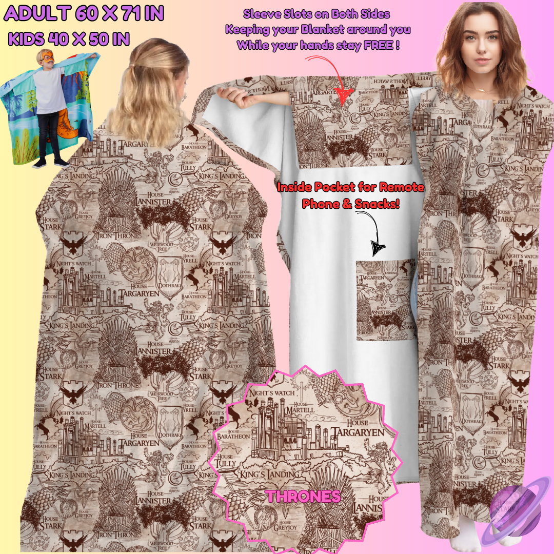 WEARABLE THROW RUN-THRONES-PREORDER CLOSING 8/31