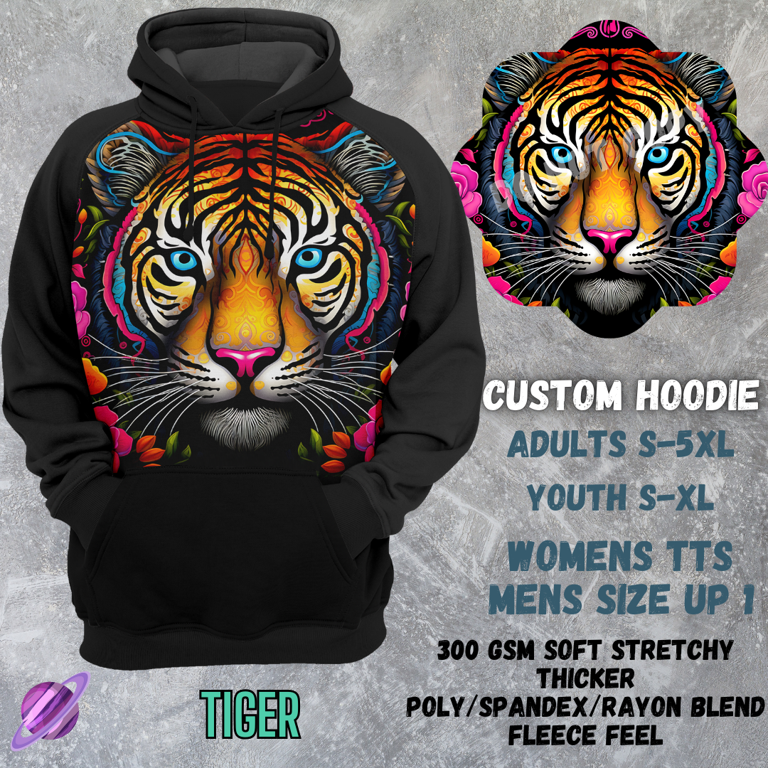 TIGER -CUSTOM HOODIES RE-RUN PREORDER CLOSING 5/11