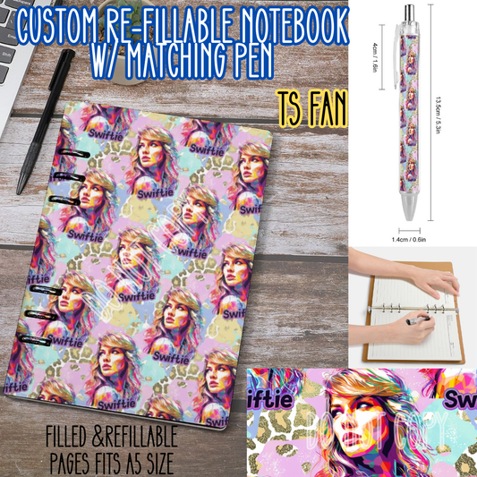 TS FAN -Matching A5 Notebook & Pen Set Round 4 Preorder Closing 5/17