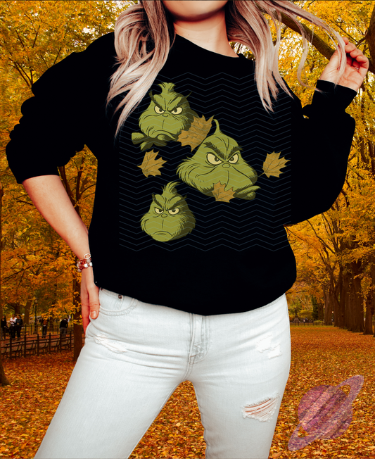 FALLING LEAVES-VINTAGE MEAN-CREWNECK SWEATSHIRT