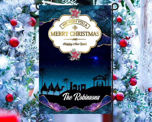 We Wish You A Merry Christmas - Garden Flag (12x18)