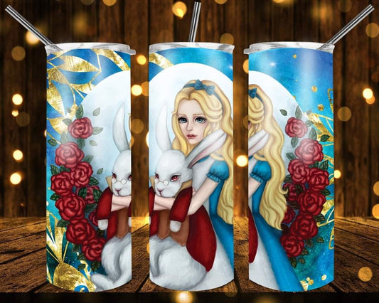 WHITE RABBIT - Sublimated Tumbler (20 oz)