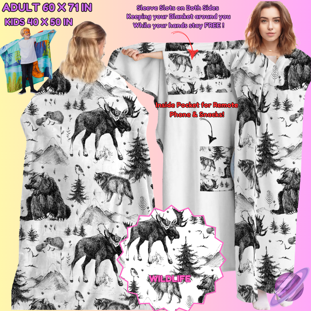 WEARABLE THROW RUN-WILD LIFE-PREORDER CLOSING 8/31