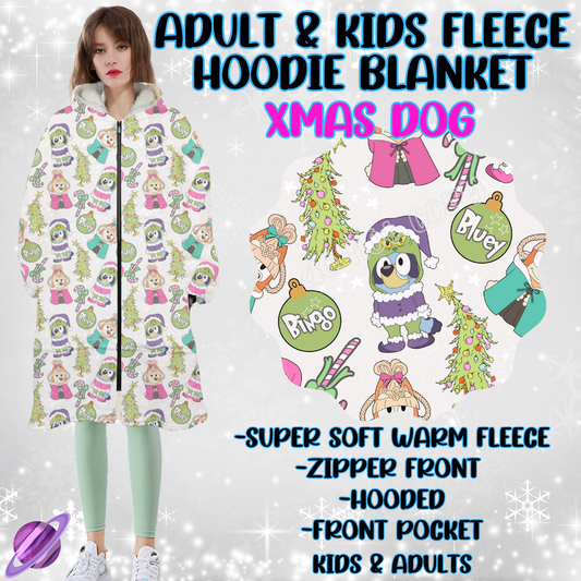 XMAS DOG - HOODIE BLANKET RUN-PREORDER CLOSING 9/27