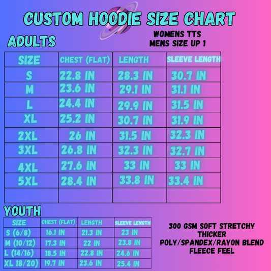 KAWAII TATZ HOODIE-OUTFIT RUN PREORDER CLOSING 1/10 -CUSTOM HOODIES RE-RUN PREORDER CLOSING 5/11