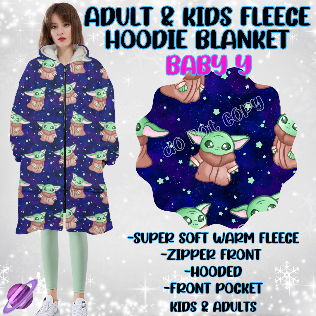 BABY Y - HOODIE BLANKET RUN-PREORDER CLOSING 9/27