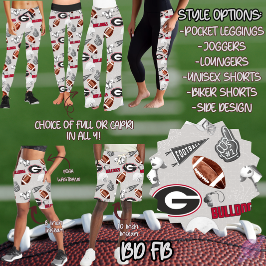 GAME DAY-BD FB-6 STYLE BOTTOMS-PREORDER CLOSING 9/8