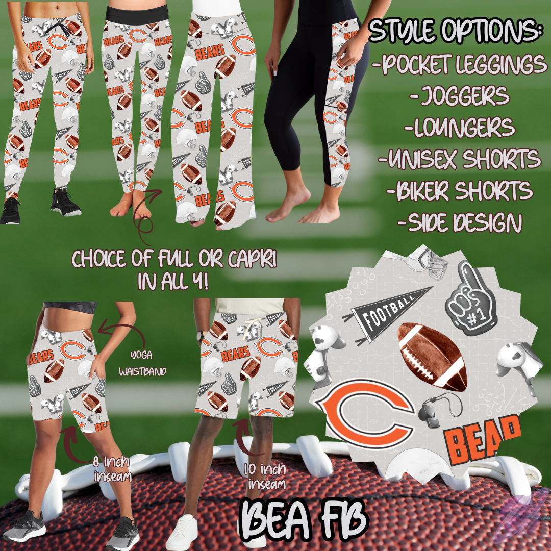 GAME DAY-BEA FB-6 STYLE BOTTOMS-PREORDER CLOSING 9/8