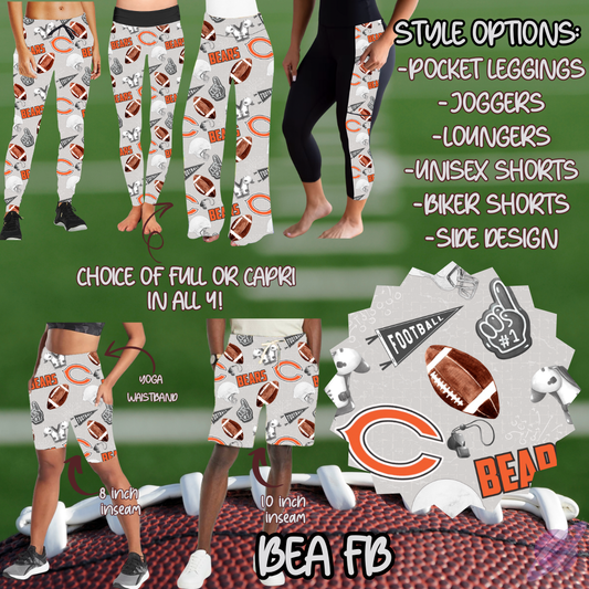 GAME DAY-BEA FB-6 STYLE BOTTOMS-PREORDER CLOSING 9/8