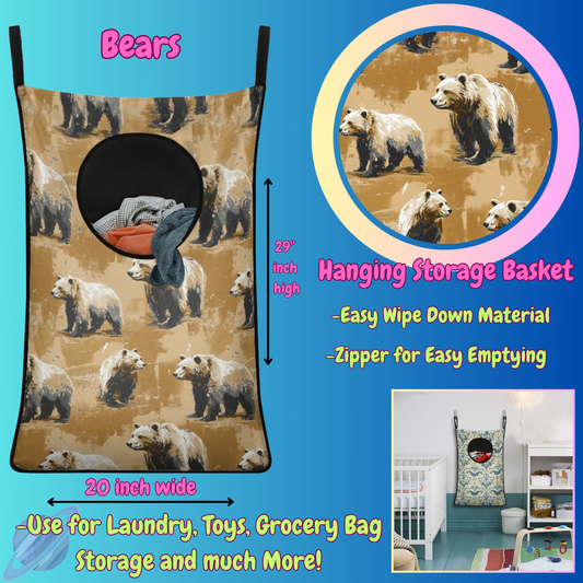BEARS-Hanging Storage Baskets-Preorder closing 6/13
