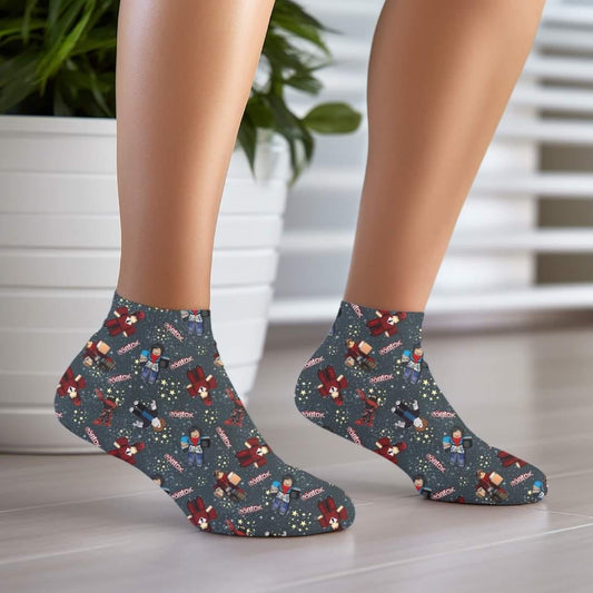 Blox Grey - Custom Socks for Everyday Comfort