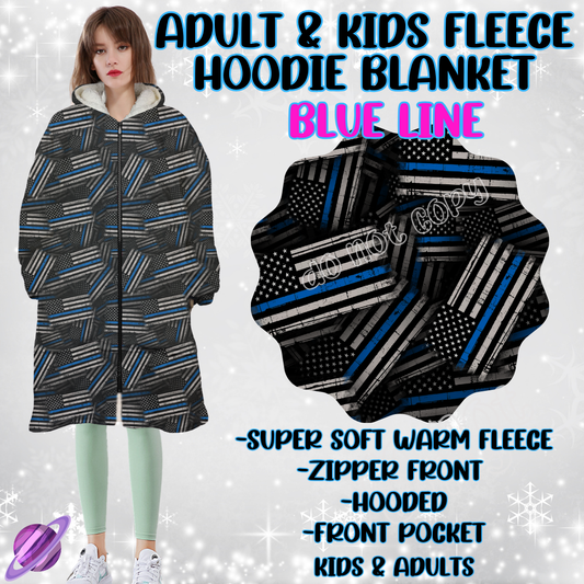 BLUE LINE - HOODIE BLANKET RUN-PREORDER CLOSING 9/27