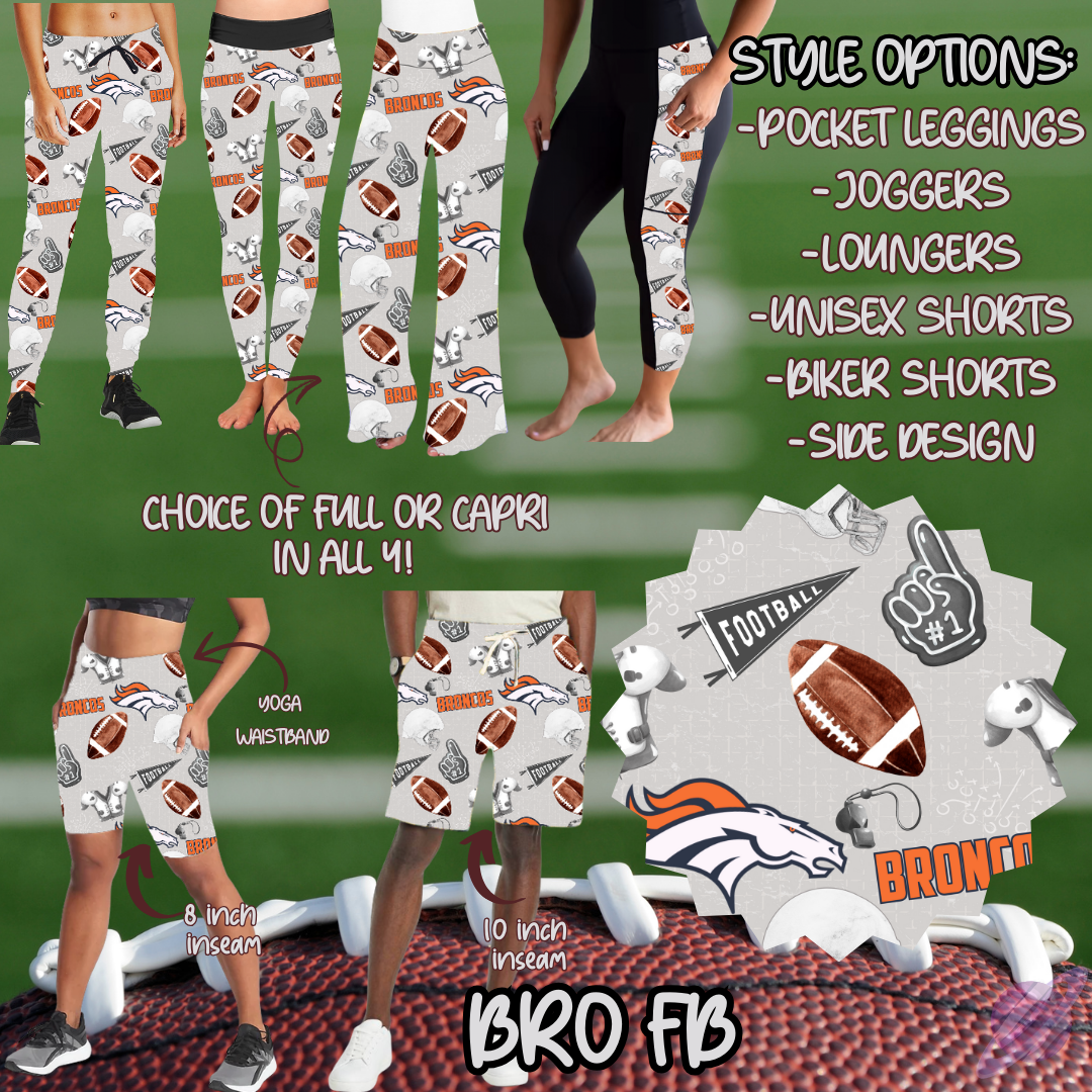 GAME DAY-BRO FB-6 STYLE BOTTOMS-PREORDER CLOSING 9/8
