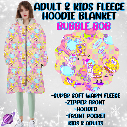 BUBBLE BOB - HOODIE BLANKET RUN-PREORDER CLOSING 9/27