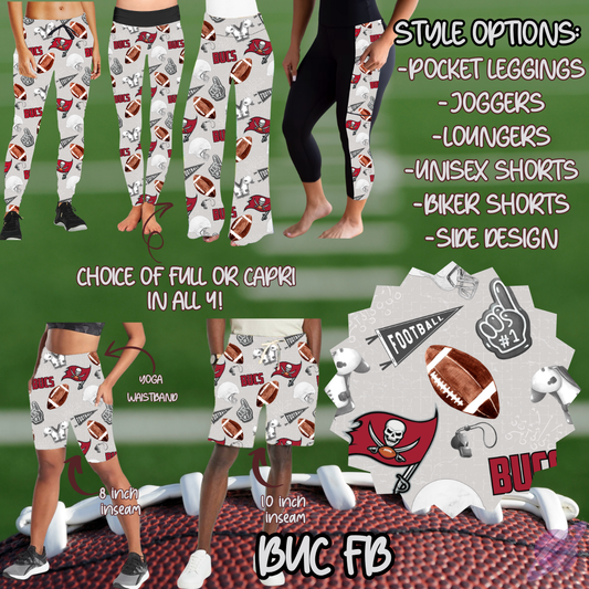 GAME DAY-BUC FB-6 STYLE BOTTOMS-PREORDER CLOSING 9/8