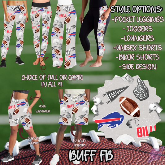 GAME DAY-BUFF FB-6 STYLE BOTTOMS-PREORDER CLOSING 9/8