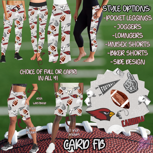 GAME DAY-CARD FB-6 STYLE BOTTOMS-PREORDER CLOSING 9/8
