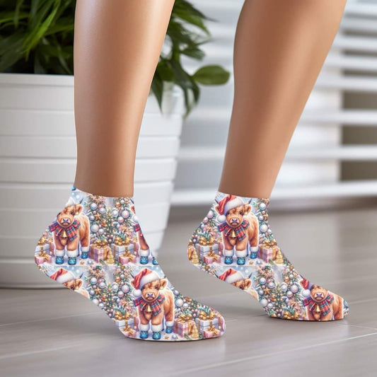 Christmas Cow - Custom Socks for Everyday Comfort