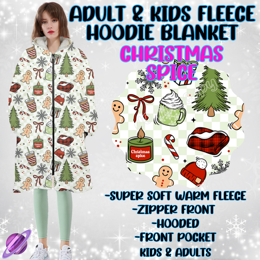 CHRISTMAS SPICE - HOODIE BLANKET RUN-PREORDER CLOSING 9/27