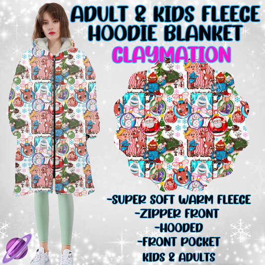 CLAYMATION - HOODIE BLANKET RUN-PREORDER CLOSING 9/27