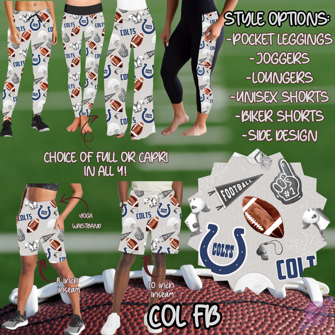 GAME DAY-COL FB-6 STYLE BOTTOMS-PREORDER CLOSING 9/8
