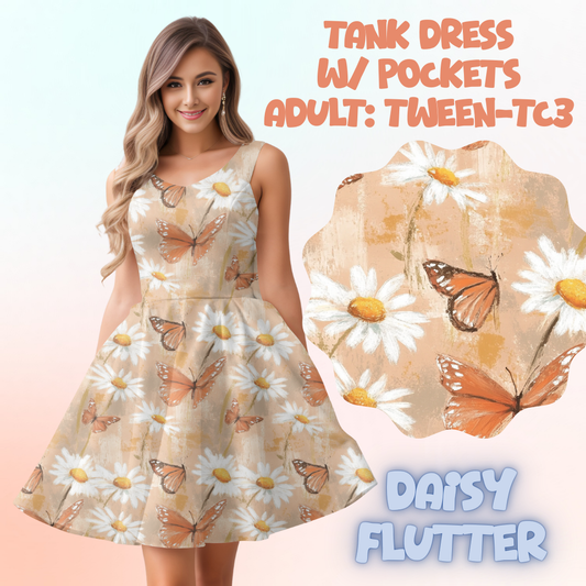 DAISY FLUTTER - ADULT TANK DRESS PREORDER CLOSES 5/15