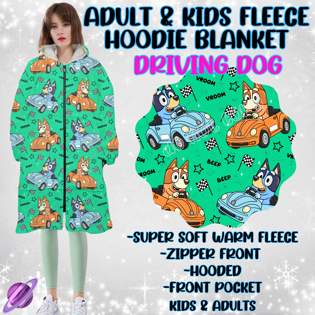 DRIVING DOG - HOODIE BLANKET RUN-PREORDER CLOSING 9/27