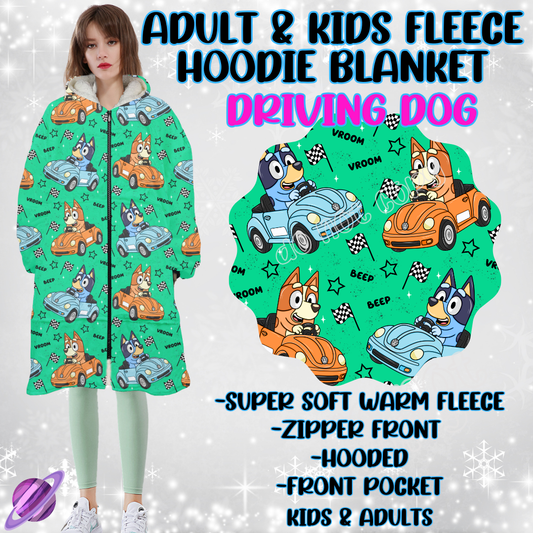 DRIVING DOG - HOODIE BLANKET RUN-PREORDER CLOSING 9/27