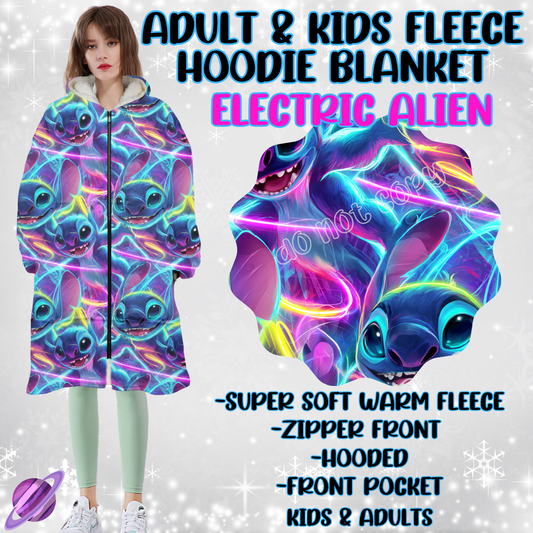 ELECTRIC ALIEN - HOODIE BLANKET RUN-PREORDER CLOSING 9/27