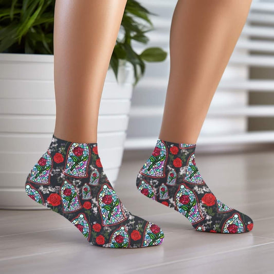 Enchanted Rose - Custom Socks for Everyday Comfort