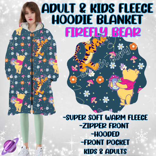FIREFLY BEAR - HOODIE BLANKET RUN-PREORDER CLOSING 9/27