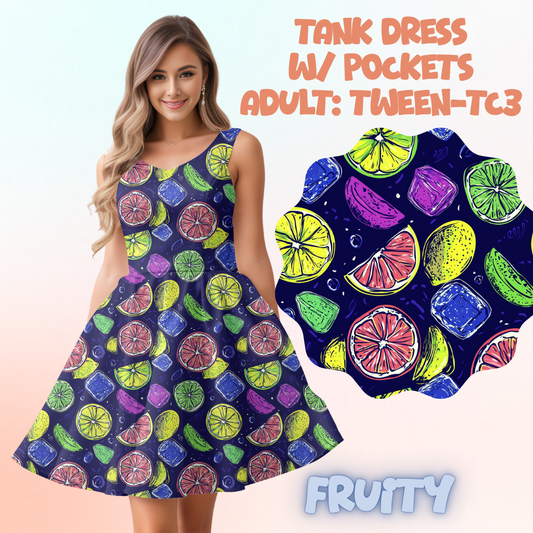 FRUITY - ADULT TANK DRESS PREORDER CLOSES 5/15
