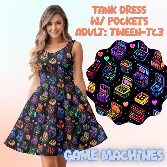 GAME MACHINES - ADULT TANK DRESS PREORDER CLOSES 5/15