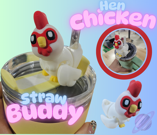HEN CHICKEN STRAW BUDDY
