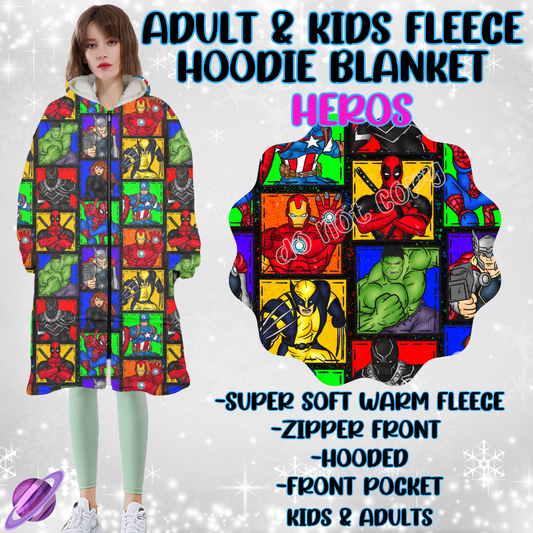 HEROS - HOODIE BLANKET RUN-PREORDER CLOSING 9/27