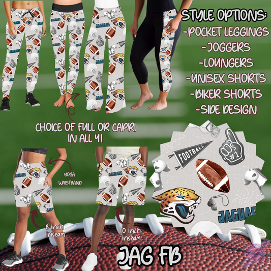 GAME DAY-JAG FB-6 STYLE BOTTOMS-PREORDER CLOSING 9/8