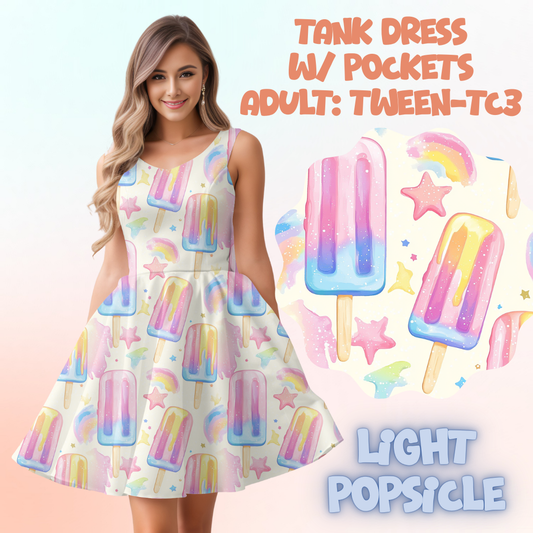 LIGHT POPSICLE - ADULT TANK DRESS PREORDER CLOSES 5/15