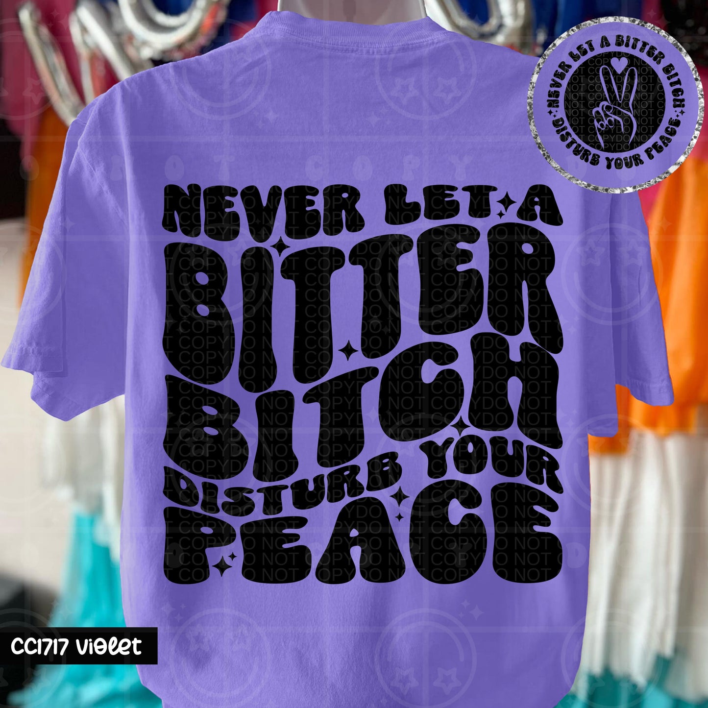 NEVER LET A BITTER BITCH DOUBLE SIDED TEE