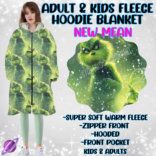 NEW MEAN - HOODIE BLANKET RUN-PREORDER CLOSING 9/27