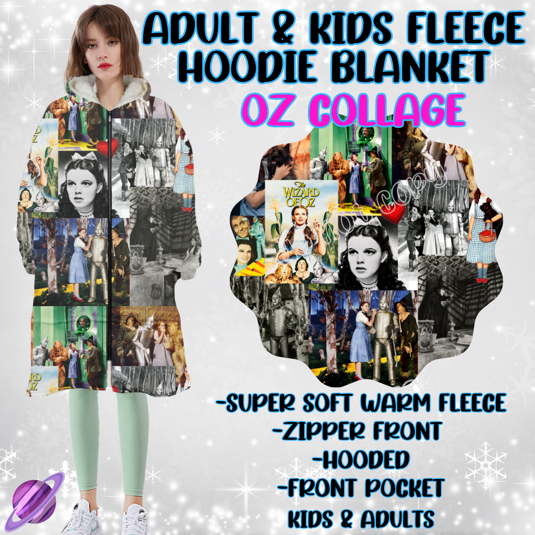OZ COLLAGE - HOODIE BLANKET RUN-PREORDER CLOSING 9/27