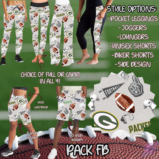 GAME DAY-PACK FB-6 STYLE BOTTOMS-PREORDER CLOSING 9/8